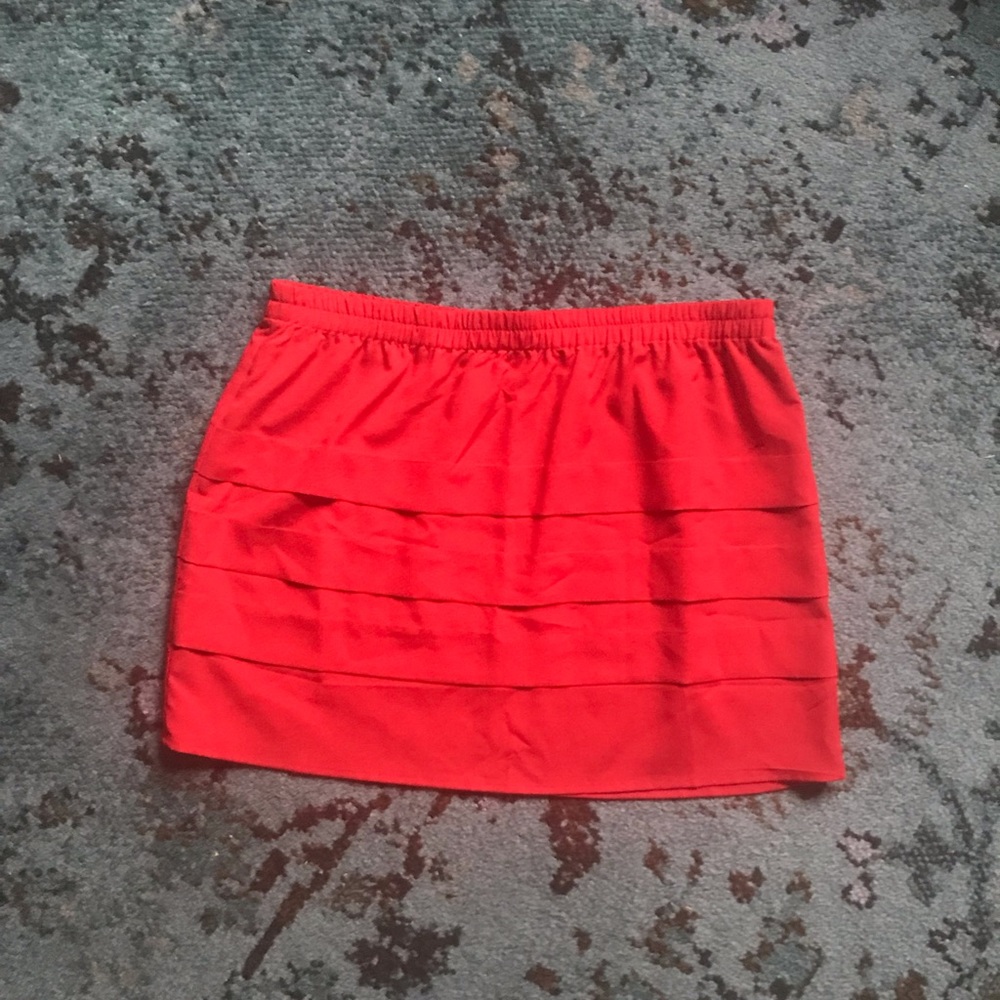 Urban Outfitters Red Mini Skirt